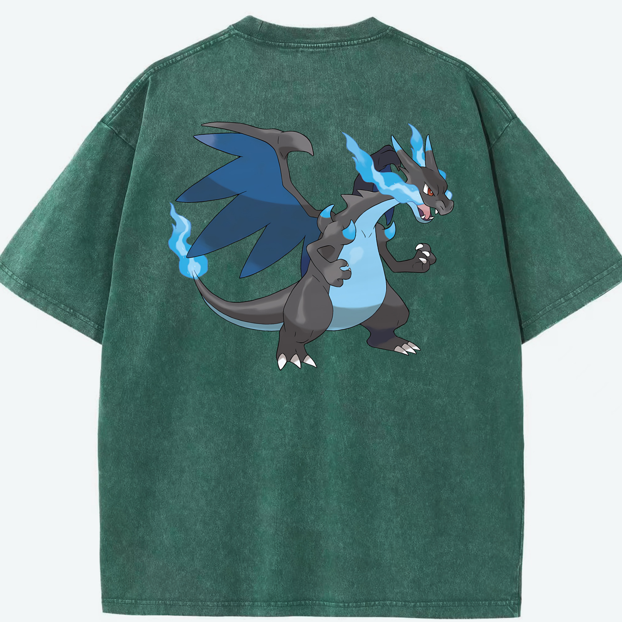 （画像用） ポケットモンスター Pokémon 綿100% ヴィンテージ風 半袖Tシャツ（背面プリント）